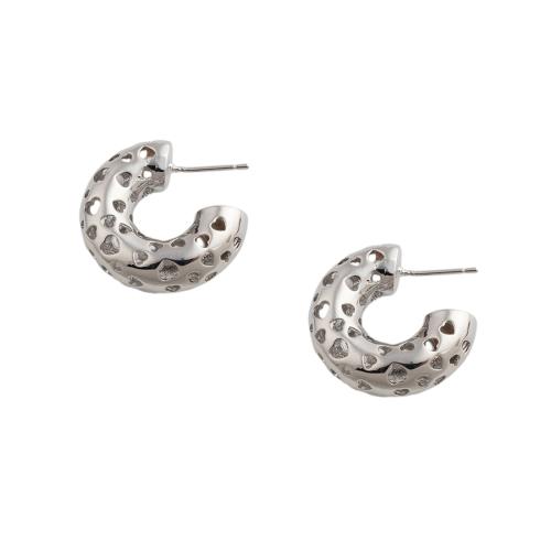 Brass Stud Earring fashion jewelry & for woman Sold By Pair