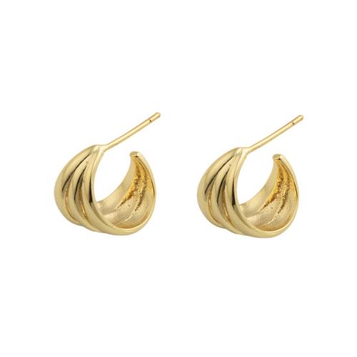 Brass Stud Earring fashion jewelry & for woman Sold By Pair