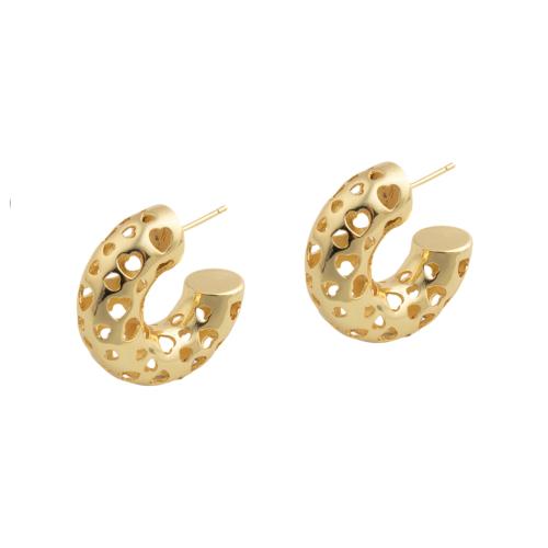 Brass Stud Earring fashion jewelry & for woman Sold By Pair