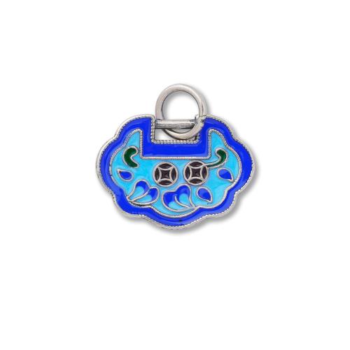 925 Sterling Silver Pendant DIY & enamel silver color Sold By PC