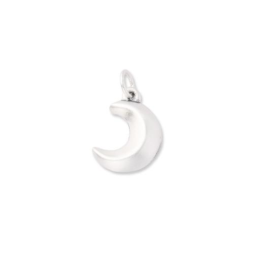 925 Sterling Silber Anhänger, Mond, DIY, Silberfarbe, verkauft von PC