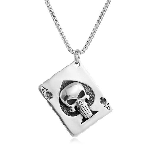 Pendentifs en titane, Acier titane, Placage, le style de punk & styles différents pour le choix & pour homme, couleur originale, Vendu par PC