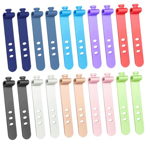 Silicone Slitless Cable Winder, Duurzame & 3-gats, meer kleuren voor de keuze, Verkocht door PC