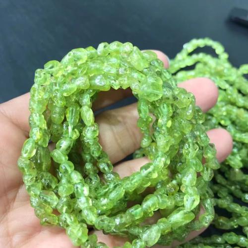 Gemstone Jewelry Beads Peridot Stone with Plastic Pearl Nuggets polished DIY Sold Per Approx 20-22 cm Strand