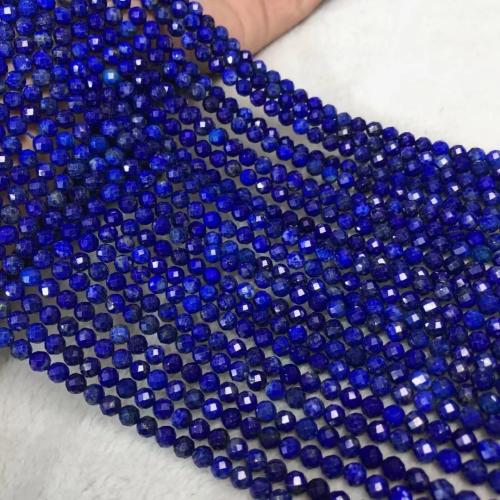 Lapis lazuli perle, Lazulit, Nogomet, uglađen, možete DIY & različite veličine za izbor, Prodano Per Približno 38-40 cm Strand