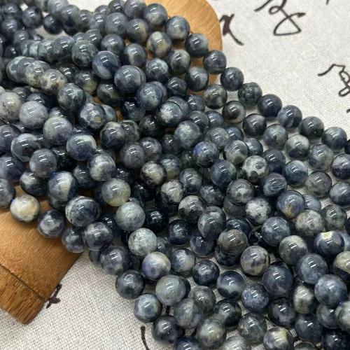 Grânulos de gemstone jóias, Iolite, Roda, polido, joias de moda & DIY & tamanho diferente para a escolha, cores misturadas, vendido para Aprox 35-40 cm Strand