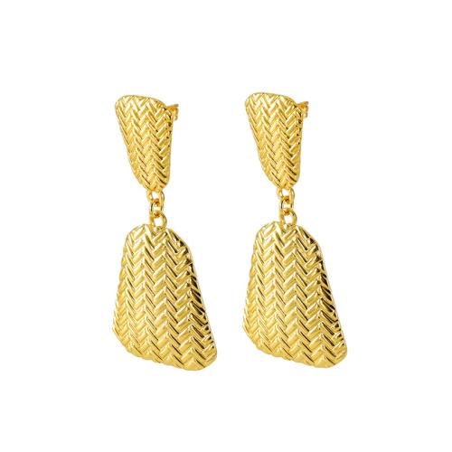 Cruach dhosmálta Buail Earring, 304 Cruach dhosmálta, 18K ór plátáilte, jewelry faisin & do bhean, órga, 55mm, Díolta De réir Péire