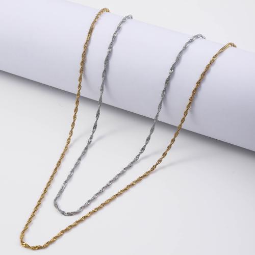 Ketting van edelstaal ketting, 304 roestvrij staal, met 5cm extender keten, mode sieraden & voor vrouw, meer kleuren voor de keuze, 2.20mm, Per verkocht Ca 45 cm Strand