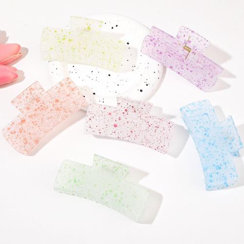 Haar Claw Clips, Plastic, handgemaakt, voor vrouw & frosted, meer kleuren voor de keuze, Verkocht door PC