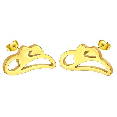 Roestvrij staal Stud Earrings, 316L roestvrij staal, mode sieraden & voor vrouw, meer kleuren voor de keuze, Verkocht door pair