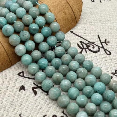 Perles amazonite, Rond, poli, bijoux de mode & DIY & normes différentes pour le choix, couleurs mélangées, Vendu par Environ 35-40 cm brin