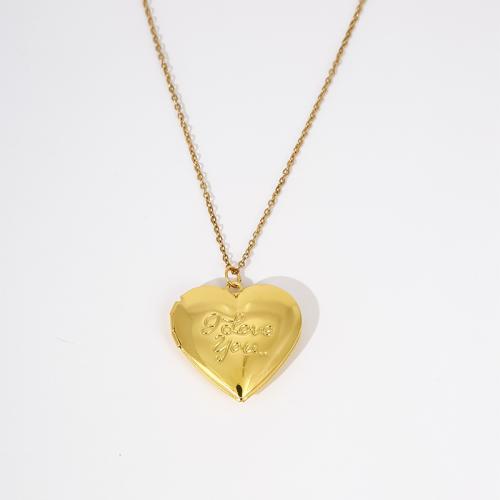 Ottone Ciondoli Locket, with 5cm extender chain, Cuore, gioielli di moda & per la donna, nessuno, Lunghezza Appross. 45 cm, Venduto da PC