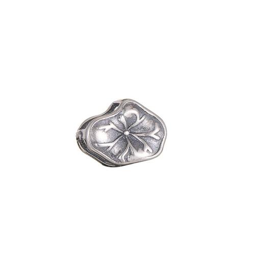 925 sterling ezüst gyöngy, 925 ezüst, Lótusz levél, DIY, 8x6mm, Által értékesített PC