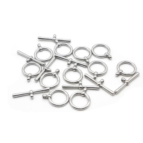 Nerezová ocel zapínáním, 304 Stainless Steel, DIY & různé velikosti pro výběr, Původní barva, 100PC/Bag, Prodáno By Bag