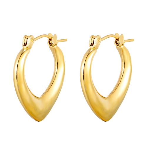 Acier inoxydable Levier Retour Earring, Acier inoxydable 304, Placage, pour femme, plus de couleurs à choisir, 20.70x22.40mm, Vendu par paire