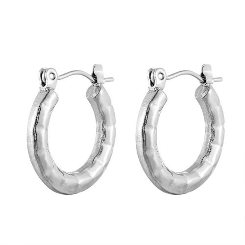 Stainless Steel Lever Terug Earring, 304 roestvrij staal, plated, voor vrouw, meer kleuren voor de keuze, 19.70x20mm, Verkocht door pair