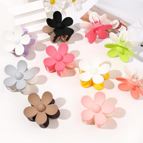 Hair Claw Clips Plastic Flower handmade for woman Sold By PC