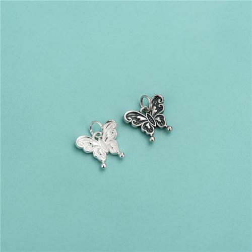 925 Sterling Silver Pendant Butterfly DIY Sold By PC