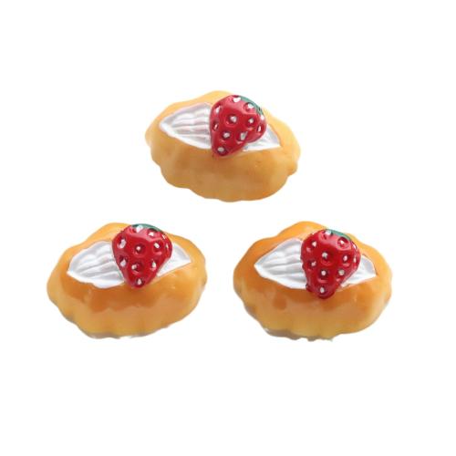 Mobile Phone DIY Decoration Resin food shape & enamel fridge sticker length 25-30mm Sold By PC