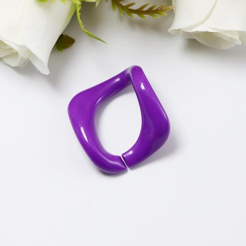 Acryl Linking Ring, DIY, meer kleuren voor de keuze, 28x26mm, Ca 100pC's/Bag, Verkocht door Bag