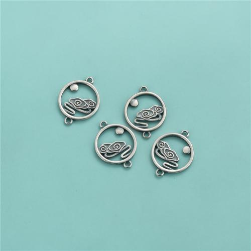 925 Sterling Silver Connector, DIY, αρχικό χρώμα, 14.70x19.80mm, Sold Με PC