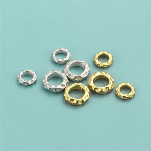 925 Sterling Zilver Spacer Kralen, Donut, DIY & verschillende grootte voor keus, meer kleuren voor de keuze, Verkocht door PC