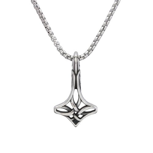 Stainless Steel Jewelry Necklace 304 Stainless Steel polished fashion jewelry & for man Length Approx 60 cm Sold By PC