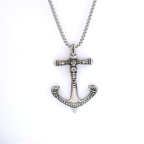 Stainless Steel Jewelry Necklace 304 Stainless Steel polished fashion jewelry & for man Length Approx 60 cm Sold By PC