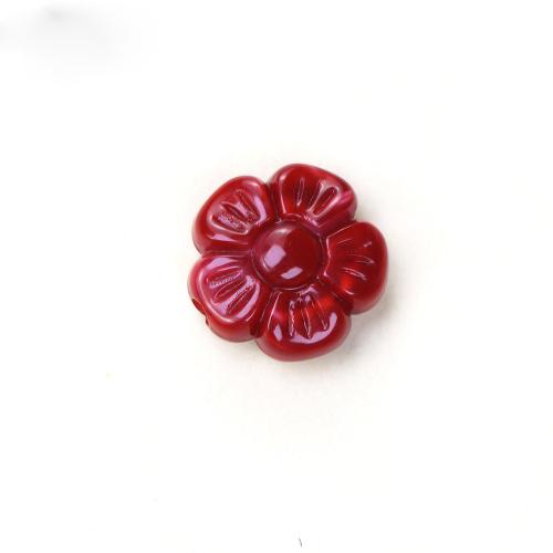 Akril nakit Beads, Cvijet, možete DIY, više boja za izbor, 16x16mm, Rupa:Približno 2mm, Približno 100računala/Torba, Prodano By Torba