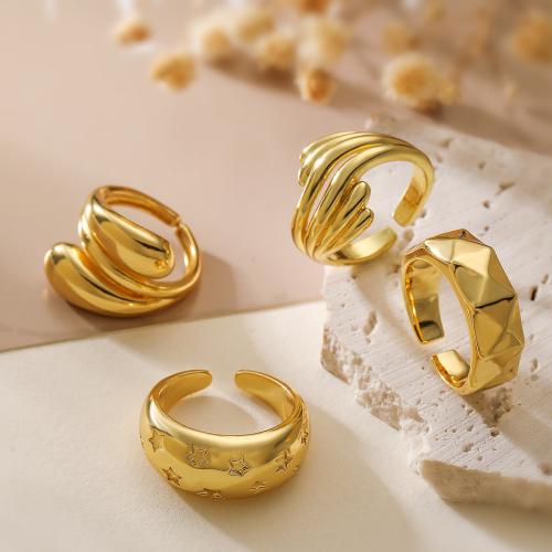 Brass Finger Ring plated fashion jewelry golden nickel lead & cadmium free Sold By PC