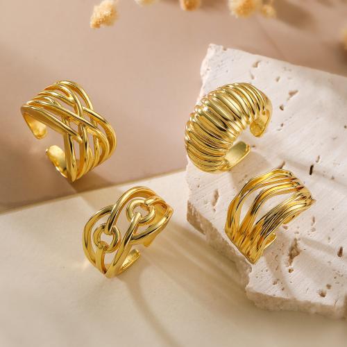 Brass Finger Ring plated fashion jewelry golden nickel lead & cadmium free Sold By PC