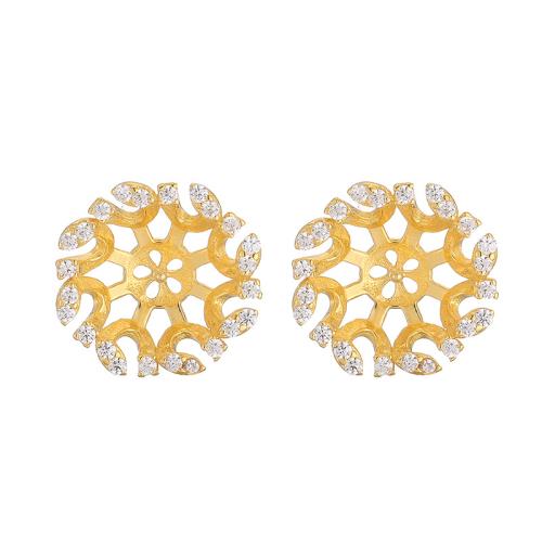 Orecchini ad affisso in argento sterlina 925, 925 argento sterlina, DIY & Micro spianare cubic zirconia, nessuno, Venduto da coppia