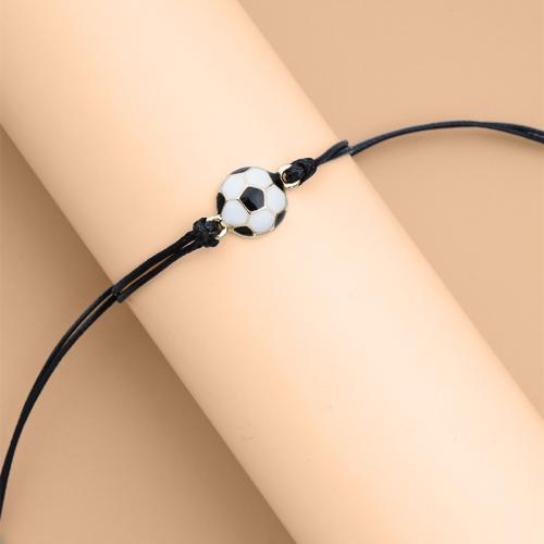 Trendy Wax cord armbanden, Zinc Alloy, met Wax, plated, uniseks & glazuur, meer kleuren voor de keuze, Verkocht door PC