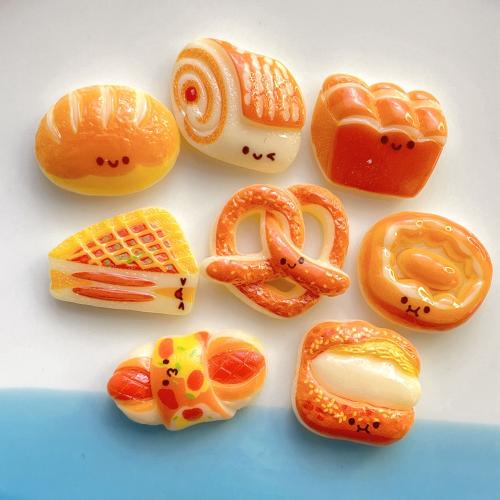 Mobile Phone DIY Decoration Resin Bread & enamel DIY kit length 15-30mm Sold By PC