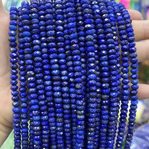 Lapis lazuli Korálky, Lazurit, Počitadlo, módní šperky & DIY & tváří, lazurit, 4x6mm, Prodáno za Cca 38 cm Strand