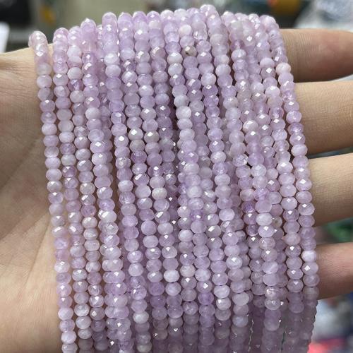 Dragi kamen perle Nakit, Kunzite, Računaljka, modni nakit & možete DIY & različite veličine za izbor & faceted, svijetlo ljubičasta, Prodano Per Približno 38 cm Strand