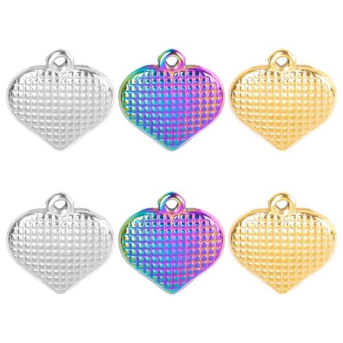 Stainless Steel Heart Pendants 304 Stainless Steel Vacuum Ion Plating fashion jewelry & DIY Sold By PC