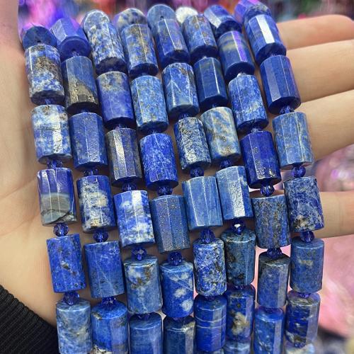 Lapis lazuli Korálky, Lazurit, Sloupec, módní šperky & DIY & tváří, lazurit, 10x15mm, Prodáno za Cca 38 cm Strand