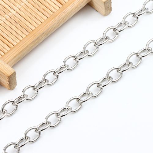 Ruostumaton teräs Nekclace Chain, 304 Stainless Steel, tee-se-itse, enemmän värejä valinta, N. 5m/laukku, Myymät laukku