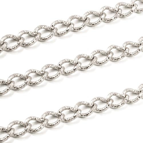 Stainless Steel Nekclace Chain, 304 roestvrij staal, DIY & verschillende grootte voor keus, Verkocht door m