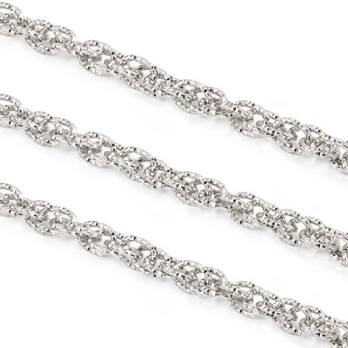 Stainless Steel Nekclace Chain, 304 roestvrij staal, DIY, Verkocht door m