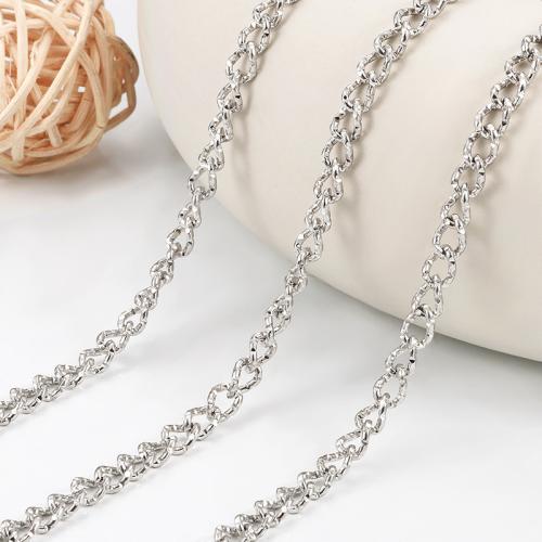 Stainless Steel Nekclace Chain, 304 roestvrij staal, DIY, Verkocht door m