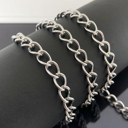 Nerezová ocel Nekclace Chain, 304 Stainless Steel, DIY & různé velikosti pro výběr, Cca 5m/Bag, Prodáno By Bag