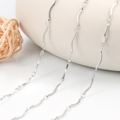 Stainless Steel Nekclace Chain, 304 roestvrij staal, DIY, Verkocht door m