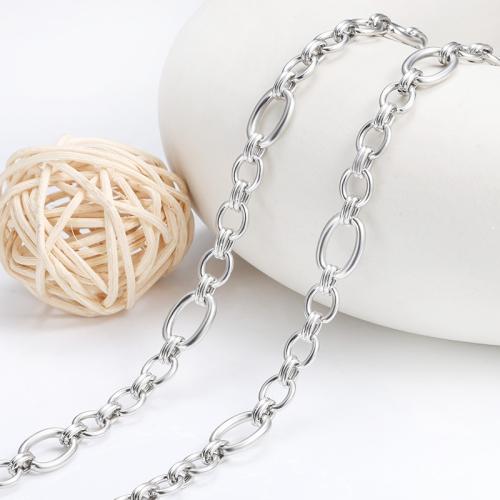 Ruostumaton teräs Nekclace Chain, 304 Stainless Steel, tee-se-itse, Myymät m