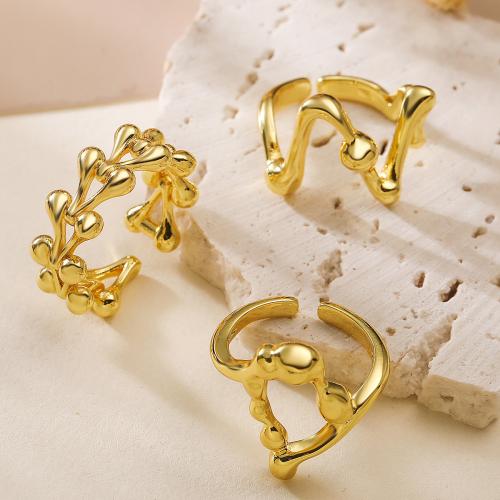 Brass Finger Ring plated fashion jewelry golden nickel lead & cadmium free Sold By PC