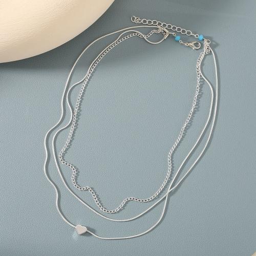 Sinc Alloy Anklet, le 7cm slabhra extender, jewelry faisin & multilayer & do bhean, dath bunaidh, Fad Thart 42.5 cm, Thart 43.5 cm, Thart 46.5 cm, Díolta De réir PC