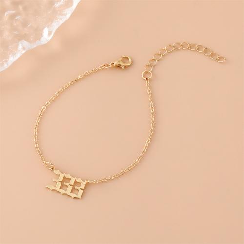 Stainless Steel Jewelry Bracelet 304 Stainless Steel plated Unisex golden Sold By PC