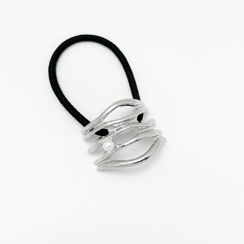 Hestehale Holder, Zinc Alloy, med Rubber Band, for kvinde, flere farver til valg, Solgt af PC