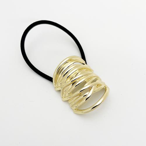 Ponytail Holder Zinc Alloy with Rubber Band for woman Sold By PC